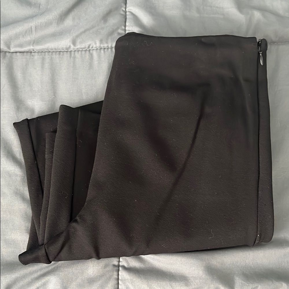 Ann Taylor Wide Leg Crop Pant Black Size 10